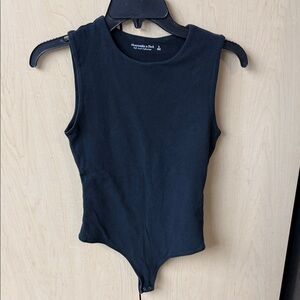 Abercrombie & Fitch Black Sleeveless Girls' One-Piece Bodysuit